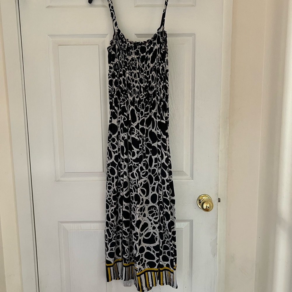 Just Love Black and White Animal Print Maxi Dress